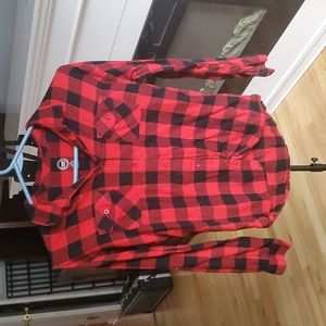 Girls Red Flannel